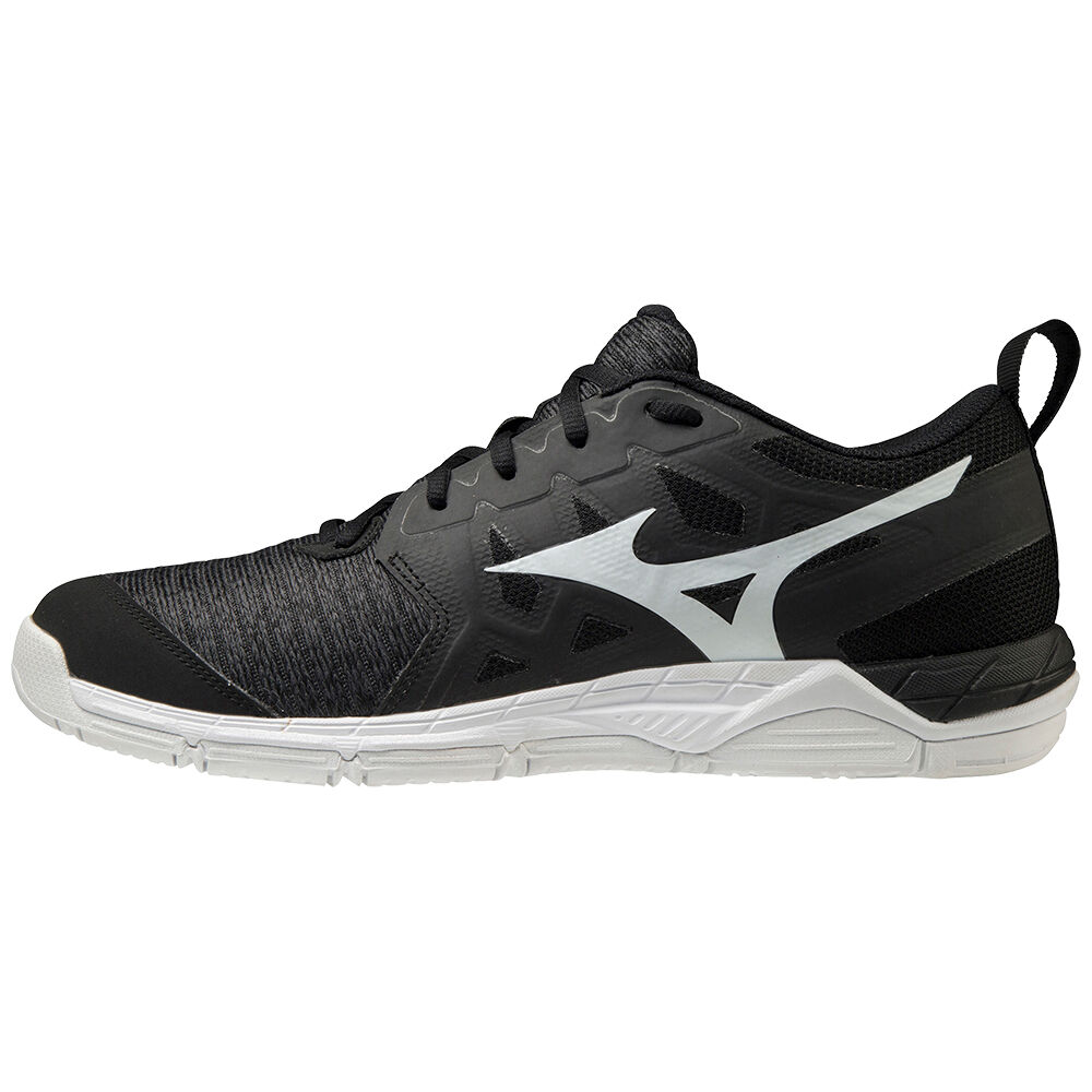Panske Volejbalove Tenisky Mizuno Wave Supersonic 2 Čierne/Biele/Siva Vypredaj XMPG62598